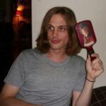 Matthew Gray Gubler Instagram - my homemade javi-hair brush™️