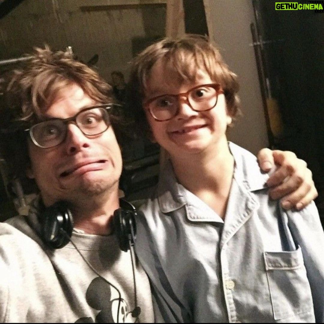 Matthew Gray Gubler Instagram - twins