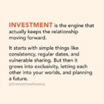 Matthew Hussey Instagram – Making sure we have all of these before getting deeply emotionally invested with someone is so important.

When we like someone it’s common to only focus on one of these things, and to make that the reason we should be with someone, i.e. “we have a unique connection” or “I am so attracted to this person”.

But this reasoning becomes excuse for allowing someone to treat us poorly or not give us what we really want because we are too afraid of losing them. It’s imperative we zoom out and make sure the foundations of a relationship are really there, to ensure we aren’t lost in infatuation, and that we’re not simply in love with the idea of the relationship. 

Getting real investment, and ultimately, real commitment from someone can feel so elusive when dating, but it is possible. I have an event coming up on Tuesday, January 23rd which is all about commitment and how to get it. 10k+ have already signed up. You can join them and secure your place on the event for FREE by heading over to LoveLifeTraining.com.