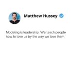 Matthew Hussey Instagram - Of course, when it comes to our energy, this doesn't mean doubling down on someone who is taking us for granted and/or not respecting our time . . . but in order to build a beautiful relationship, someone has to be brave enough to take the first step toward creating the culture they want. What do you think? Tell me in the comments ❤️