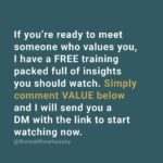 Matthew Hussey Instagram - There is no avoiding the reality that dating is time-consuming and can lead to burnout. But making small tweaks to the way we date can have huge ripple effects that safeguard our time and energy. And if you’re ready to find real results in dating and meet someone who sees your value, comment VALUE below and I will DM you the link to my FREE “Dating With Results” training that will help you find your person.