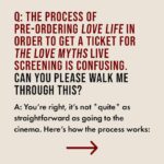 Matthew Hussey Instagram - Exactly 7 days left until the world premiere of my brand new movie, The Love Myths. Have you redeemed your ticket? All you have to do is pre order your copy of Love Life and your FREE ticket will be waiting for you. For all the details on how you can get your copy and redeem your free ticket to the movie premiere, comment MOVIE below and I'll DM you everything you need to know.