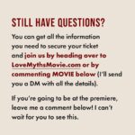Matthew Hussey Instagram - Exactly 7 days left until the world premiere of my brand new movie, The Love Myths. Have you redeemed your ticket? All you have to do is pre order your copy of Love Life and your FREE ticket will be waiting for you. For all the details on how you can get your copy and redeem your free ticket to the movie premiere, comment MOVIE below and I'll DM you everything you need to know.
