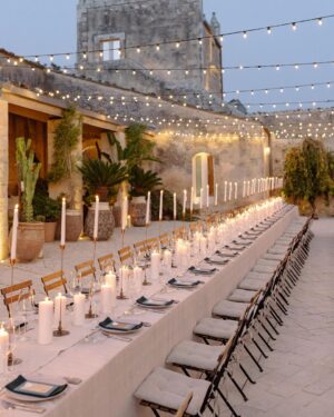 Matthew Hussey Instagram - I want to give a huge thank you to the people behind our wedding, @lyndenlane.

@lyndenlane are renowned event planners and interior designers, but I came across them because they planned my friend’s wedding. Live events are something I've had a passion for since starting my company, and my standards are HIGH! But this was one of the most beautiful events I’d ever seen. As a result, we had our hearts set on working with them and they completely blew us away . . . 

🕯️ When Audrey and I expressed we didn't want to spend a fortune on flowers, they went out and bought an insane number of candles and hung string lighting for a third of the price. The result was absolutely breathtaking (see pic).

🍴They brought their own silverware in an extra (and undoubtedly VERY heavy) piece of luggage they lugged all the way to Italy because they preferred it to the silverware the venue provided. 

🪡 When Audrey's dress broke right before the ceremony, they calmly sewed her back into it on the spot!

🪩 They anticipated Audrey's feet hurting during the party so had bought ahead of time a pair of comfy sneakers for her to change into late in the evening.

🤍 They learned all our family members' names and faces before the wedding day so they could make each and every one of them feel special when they got there.

This is to name but a few unbelievable details-(remember what I’ve said before about the trash cans? [IYKYK] Well, @lyndenlane show what this looks like in action). And this is just what they did on the weekend. They also spent a year executing our dream vision for our wedding, as well as helping us understand what that was. It was extraordinary. 

We learned so much from working with them that I'm now thinking of doing an entire podcast with them on how to plan an unforgettable event—whether it’s a wedding, a special birthday party, or any kind of seasonal event. What do you think? Leave me a comment! 

Oh, and if you're planning a once-in-a-lifetime event, DM them directly at @lyndenlane. I cannot recommend them highly enough. From the bottom of our hearts, thank you Lyndsey, Layne, Barbie & your incredible team. We love you guys ♥️ 

Stunning 📸’s by @sarahfalugo.co