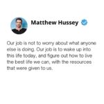 Matthew Hussey Instagram - What is your personal best today? What can you do right now to create the best possible day with the resources you have? Tell me in the comments below ❤️