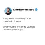 Matthew Hussey Instagram - Tell me in the comments ❤️