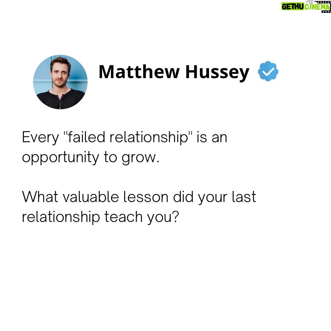 Matthew Hussey - 13.2K Likes - Tell me in the comments ❤️