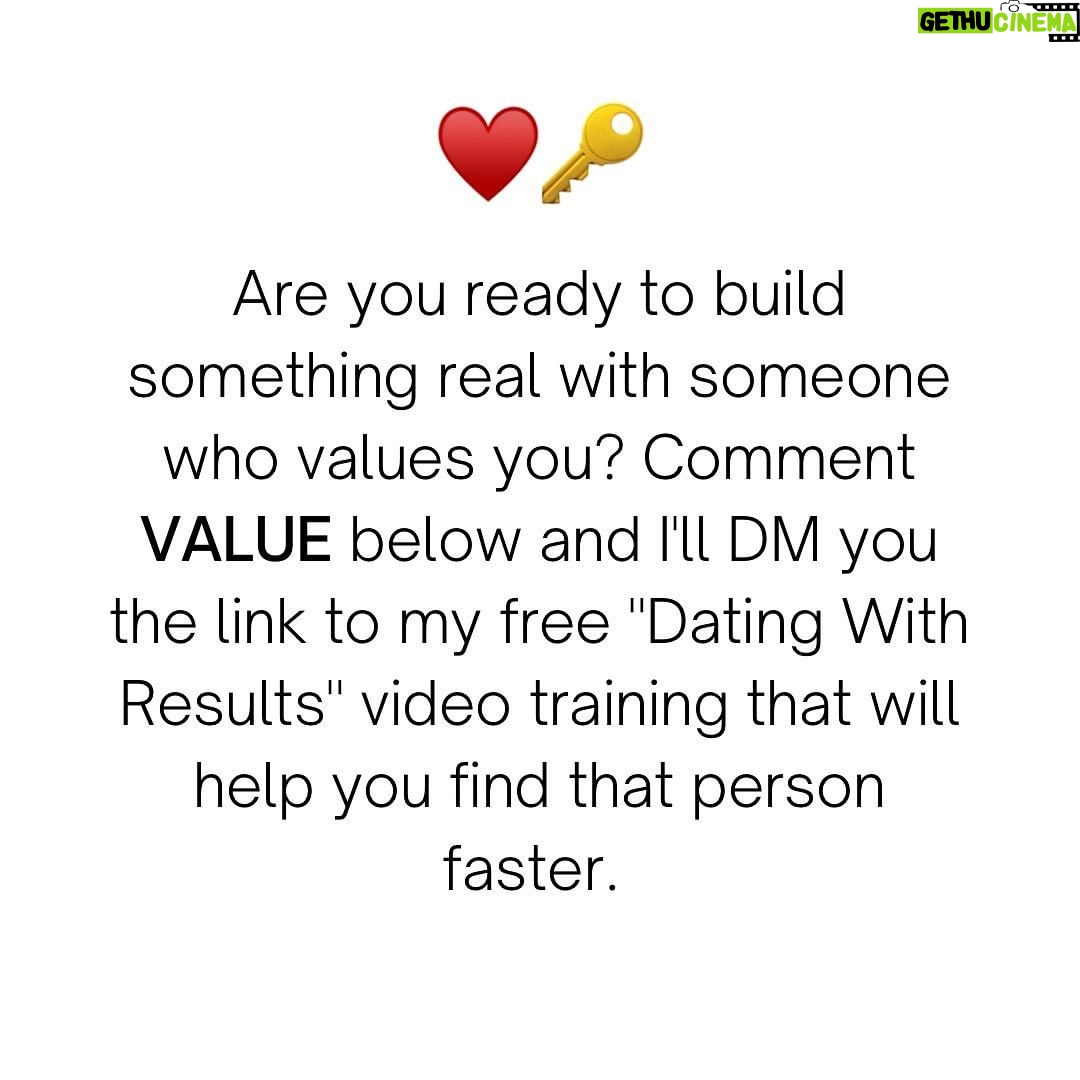 Matthew Hussey Instagram - What does a healthy relationship actually look like? It takes two people, each with a strong sense of self-worth and intrinsic value, who desire to build something together. This special alchemy results in a 1 + 1 = 3 equation, where they bring out the best in each other—benefiting themselves individually as well as the relationship as a whole. If you're ready to find someone who values you, comment VALUE below and I'll DM you the link to my popular "Dating With Results" training. It's free and packed full of insights you can use right away.