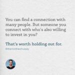 Matthew Hussey Instagram - Don’t forget: Invest in who invests in you. Drop a ❤️ if you agree