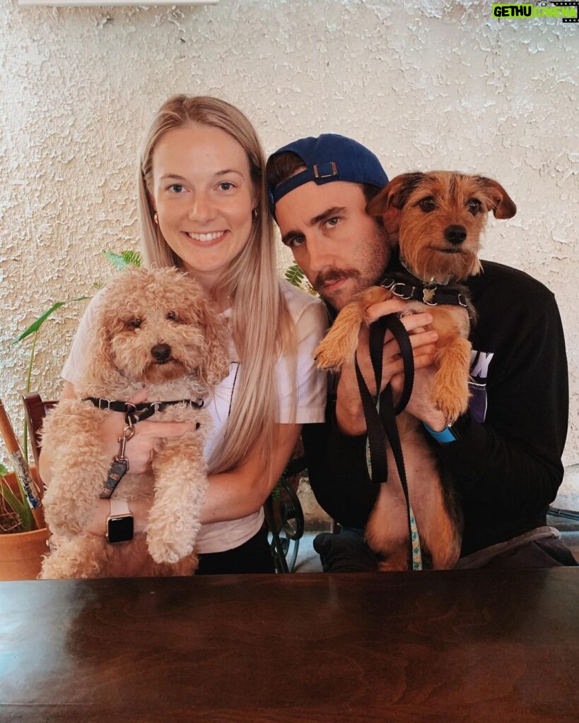 Matthew Lewis Instagram - Happy Birthday 🥳🎉🎈to my beautiful wife and the mother of my two doggies (not their actual mother you understand). She’s 28 today. And she’s so mad about that she’ll probably blog about it later on. @theangelajones