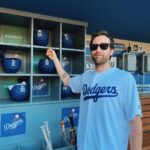 Matthew Lewis Instagram – Just my luck the @dodgers would pull off a comeback like tonight the day AFTER I go to the game. Still, this is me pointing at @cody_bellinger’s helmet because I’m cool and also me very happy to be next to tonight’s game winner @dugie11. Thanks for having me!
