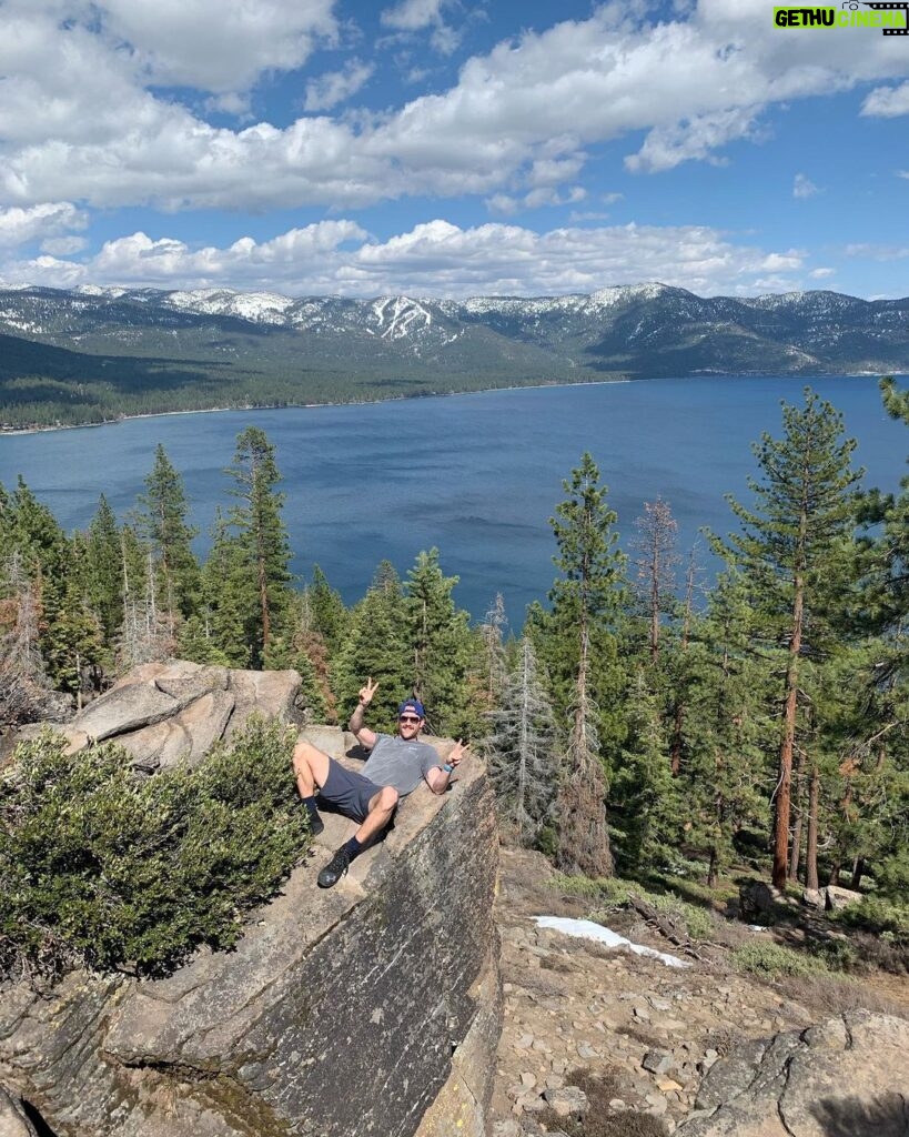 Matthew Lewis Instagram - Lake Tahoe. Most places were closed and I didn’t see a single bear. I did win a stone skimming comp though and as lakes go, it’s quite deep, if you like that sort of thing. I know I do. 8/10