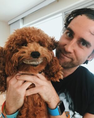 Matthew Lewis Instagram - Luke stole my wife’s retainer and he won’t give it back. You can’t tell, but he’s really quite pissed off here.
