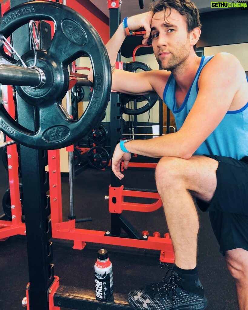 Matthew Lewis Instagram - “I’m still carrying a little holiday weight.” Kicking them winter blues with the help of @therock’s #RockDelta #NotAnAd #JustLoveDemShoes