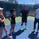 Matthew Lewis Instagram - Practically been on a tour of US based sports teams lately which, if my accountant asks, is for “research”. Here I am explaining to the @orlandosqueezemlp pro pickleball team why I can’t sign for them because tennis elbow is basically the worst injury you can have and I need to rest.