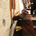 Matthew Lewis Instagram - They let me sign the "celebrity wall" backstage at #Hamilton this afternoon. No idea why but such an honour. Absolutely blown away by the performance of a spectacular show. King George my personal favourite, naturally. Big thank you to the whole company for having us xx