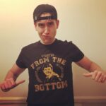 Matthew Lewis Instagram - So, I kind of designed this shirt and it's got my 12 year old face on it. It's a limited edition "Started from the Bottom" t-shirt. A portion of proceeds from every shirt sold will be donated to children's charities. They’re only available for 2 weeks so get yours now. @represent link in bio to buy. #StartedFromTheBottom