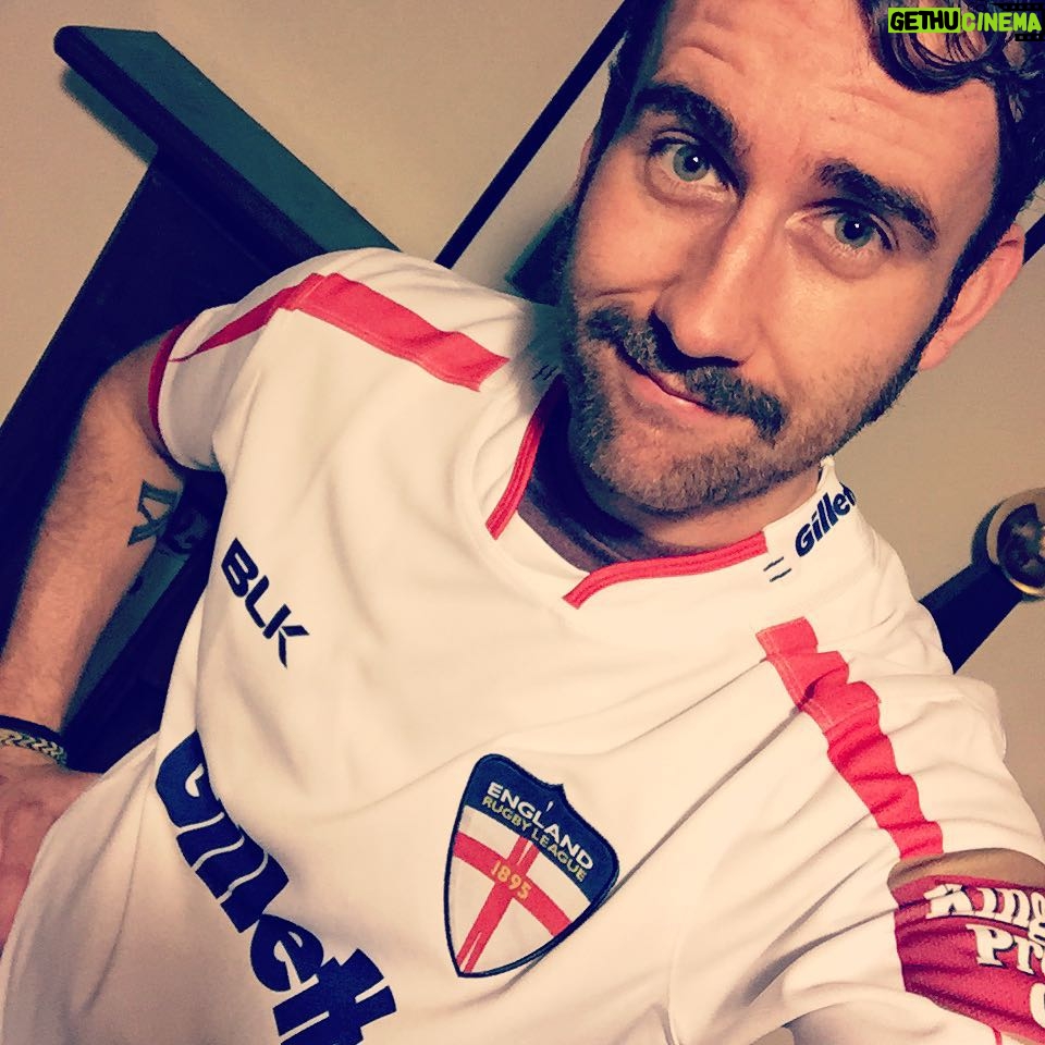 Matthew Lewis Instagram - So I just got in big trouble for posting a picture of my mum. My dad called and I think I'm grounded now. Here, have a picture of me in the new @englandrugbyleague shirt instead. Who's coming with me to the game against New Zealand on Saturday? #WallofWhite