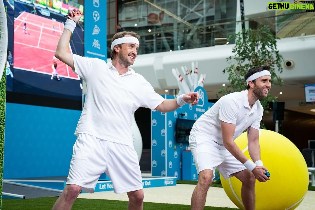 Matthew Lewis Instagram - Anyone fancy a game of mixed doubles? Really excited to reunite with this guy today and enjoy a bit of “friendly” competition. @nintendouk challenged me and @t22felton to settle the score and celebrate the release of the new Nintendo Switch Sports game, out today. He actually reckons he’s gonna beat me in a head-to-head at chambara, football and tennis at the Nintendo Switch Sports Park. Lol, good luck pal! 😳 If you want to watch how it all goes down, follow along on our stories all day, where we’ll be sharing the results. Are you #TeamFelton or #TeamLewis? #Ad #NintendoSwitchSports