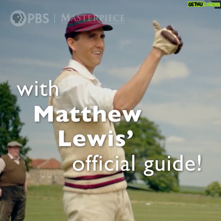 Matthew Lewis Instagram - All the gear, no idea 🏏. All Creatures Great and Small is on the @pbs video app. And this handy cricket guide is available on the @masterpiecepbs YouTube channel. Though it’ll probably confuse you even more. @allcreaturestv
