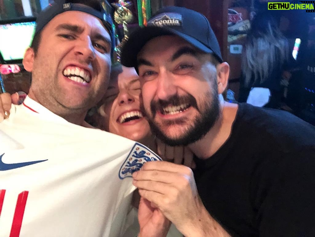 Matthew Lewis Instagram - Throwback to 2018 when we got wrecked watching England at 6am in LA and then crashed a baby shower. The parents were cool with it because even out in California back then they knew what we know now… it’s coming home 🏴󠁧󠁢󠁥󠁮󠁧󠁿 @conormcdphoto