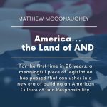 Matthew McConaughey Instagram - America… the Land of AND United States of America