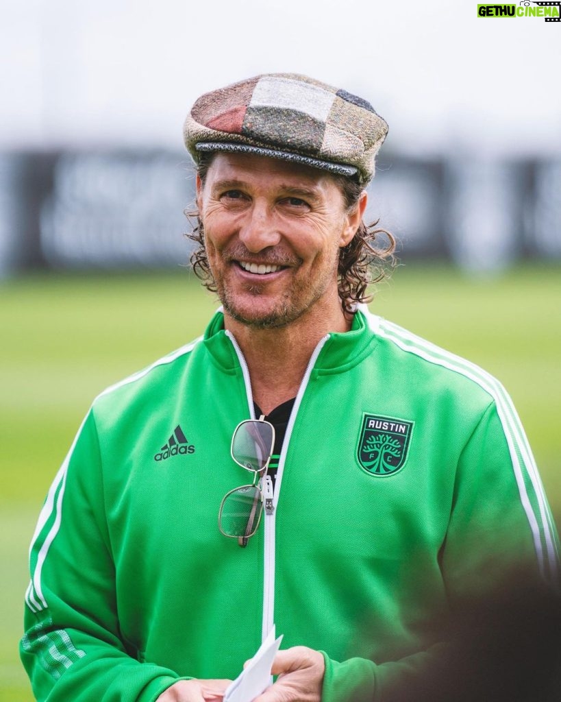 Matthew McConaughey Instagram - verde es familia @austinfc Q2 Stadium