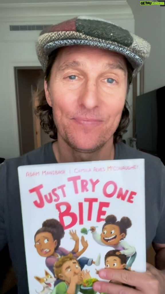 Matthew McConaughey Instagram - enjoy the rhyme and enjoy the reason. #JustTryOneBite out now!@camilamcconaughey