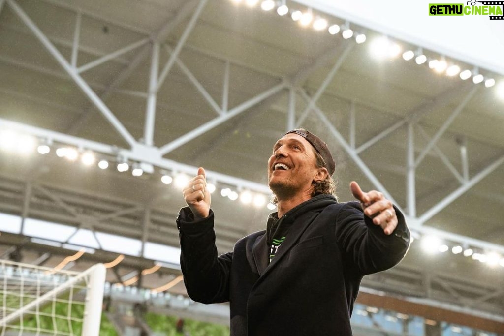 Matthew McConaughey Instagram - opening day. can you hear us? #verde #listos @austinfc Q2 Stadium