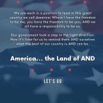 Matthew McConaughey Instagram - America… the Land of AND United States of America