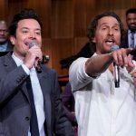 Matthew McConaughey Instagram - Jimmy & @officiallymcconaughey rap their way through “Just Because”. #FallonTonight The Tonight Show Starring Jimmy Fallon