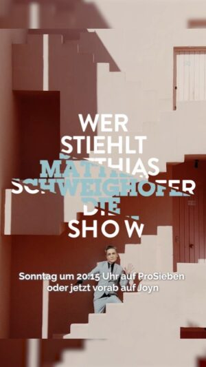 Matthias Schweighöfer Instagram - Liebes Tagebuch, tonight is the night: "Wer stiehlt Matthias Schweighöfer die Show?" Wie ich @officiallyjokoturbo dazu gebracht habe, dass er einfach nicht mehr will ... 
Wir bringen "AUSHALTEN - nicht lachen" zurück auf den Bildschirm - heute 20:15 auf @prosieben! @hazelsgonnahaze @florian.david.fitz

Dear Diary, tonight I'm hosting the TV show "Wer stiehlt mir die Show" in Germany. Here's a little preview for you! Try not to laugh 😉