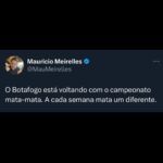 Maurício Meirelles Instagram – Que sofrimento é ser botafoguense