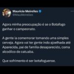 Maurício Meirelles Instagram – Que sofrimento é ser botafoguense