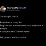 Maurício Meirelles Instagram – E o assunto de hoje é:

TERAPIA.