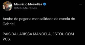 Maurício Meirelles Instagram - Gabriel que não fique milionario pois sou vingativo.