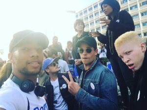 Max Carver Instagram - What a phenomenal group. So much respect for @rosariodawson @kendrick38 @josh_hutcherson and the other incredible activists and artists I got to meet today. 
It is both your great privilege and your duty to participate in our democracy- Inaction is silence and we need your voice. Make sure to register and #vote