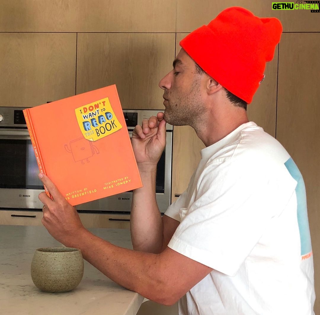 Max Greenfield Instagram - My book matches my hat #idontwanttoreadthisbook Illustrated by the great @mikelowerystudio Pre Order now Link in bio