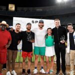 Max Greenfield Instagram - Thank you to @claytonkershaw and @ellenkershaw for having @cedtheentertainer and I at #pingpong4purpose Wonderful people. Wonderful cause. @kershawschallenge