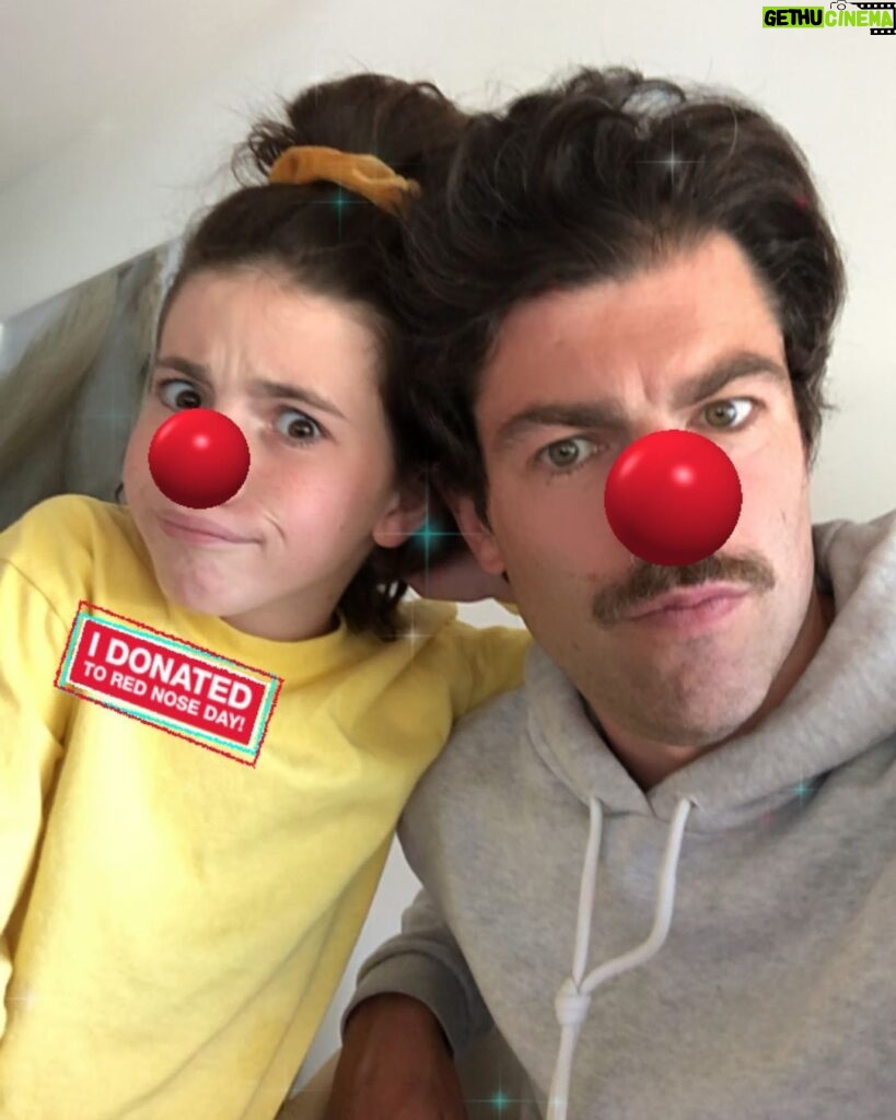 Max Greenfield Instagram - #RedNoseDay is BACK at @Walgreens but like most things it looks a little different this year. Instead of buying a Red Nose from the store you can download the Red Nose from the comfort of your home. All you have to do is make a donation! Let's all put our #NosesON and donate to keep our children educated healthy and safe. bit.ly/DonateRedNoseDay