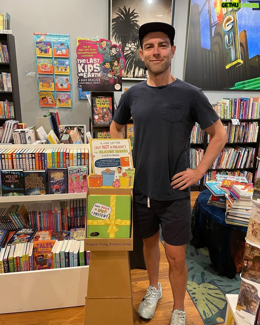 Max Greenfield Instagram - Signed copies at my favorite @chevaliersbooks in LA. I hope I spelled my name right. @penguinkids
