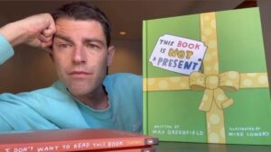 Max Greenfield Instagram - #THISBOOKISNOTAPRESENT Oct 18th Pre Order today @penguinkids @mikelowerystudio