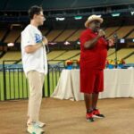 Max Greenfield Instagram - Thank you to @claytonkershaw and @ellenkershaw for having @cedtheentertainer and I at #pingpong4purpose Wonderful people. Wonderful cause. @kershawschallenge