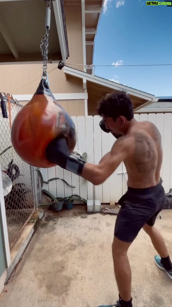 Max Holloway Instagram - Nothings changed 💯 Doing work in my Holloway 1s gloves. Get yours at Hollowaybrand.com