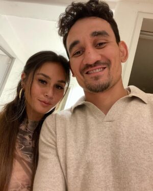 Max Holloway Instagram - The real warrior is my better half. She puts up with me on the daily. 😂 I love this woman more then she’ll ever know. Life’s really been a blessing with you by my side. Happy anniversary my love. To forever ⚡️ 🥂