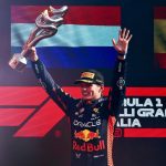 Max Verstappen Instagram - A 10/10 performance today @redbullracing 🏆 To win 10 races in a row, and 15 consecutive races as a team, is unbelievable! 💪 I’m beyond proud to achieve this milestone together 👏 Today we will enjoy this moment and then we will keep pushing for more ☝ #ItalianGP Autodromo Nazionale Monza