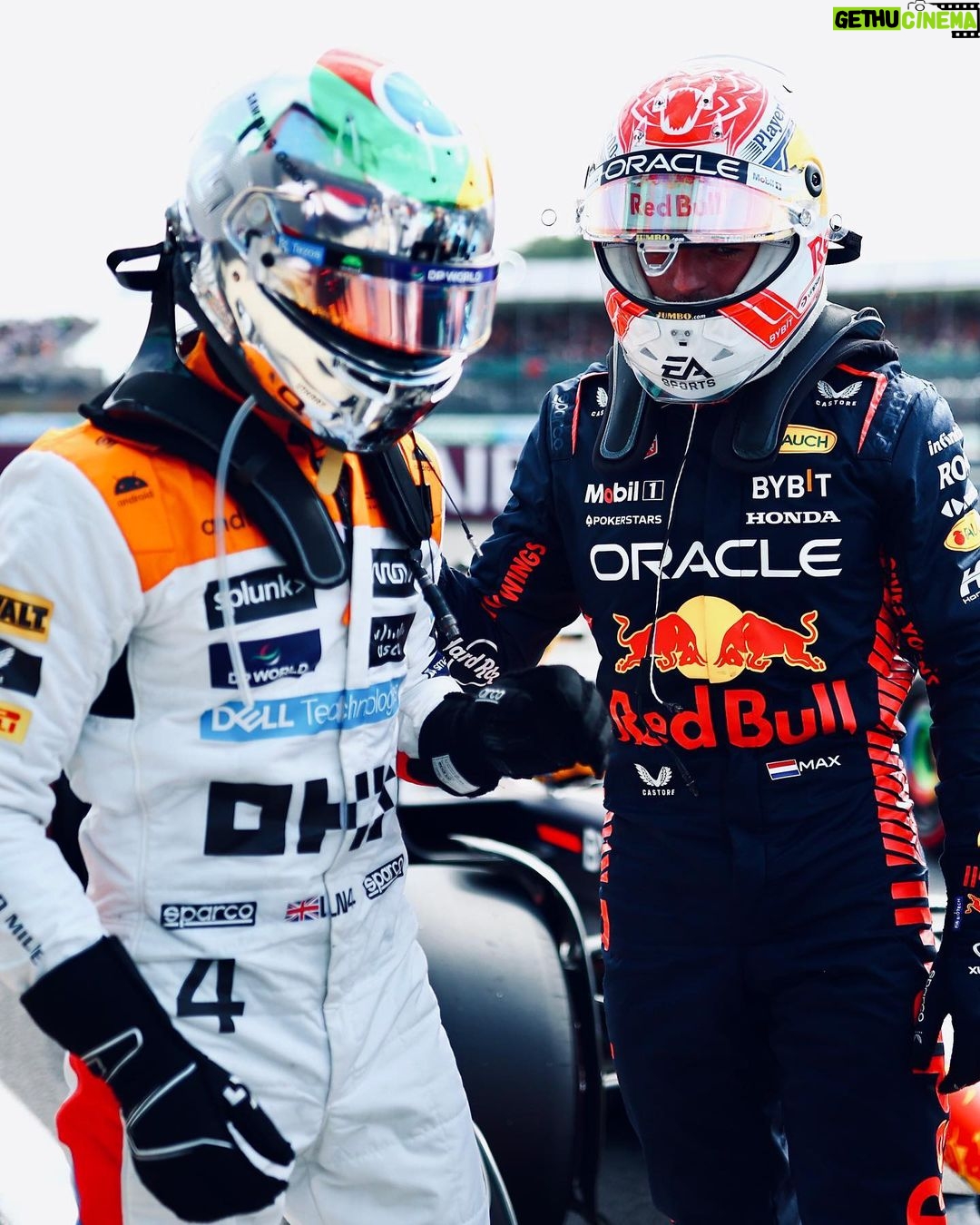 Max Verstappen Instagram - Crazy qualifying 🤯 Very happy to be on pole! A great day for us @redbullracing, looking forward to being back for more tomorrow 💪 Congratulations @mclaren, great to see you guys up there 👊 #BritishGP Silverstone