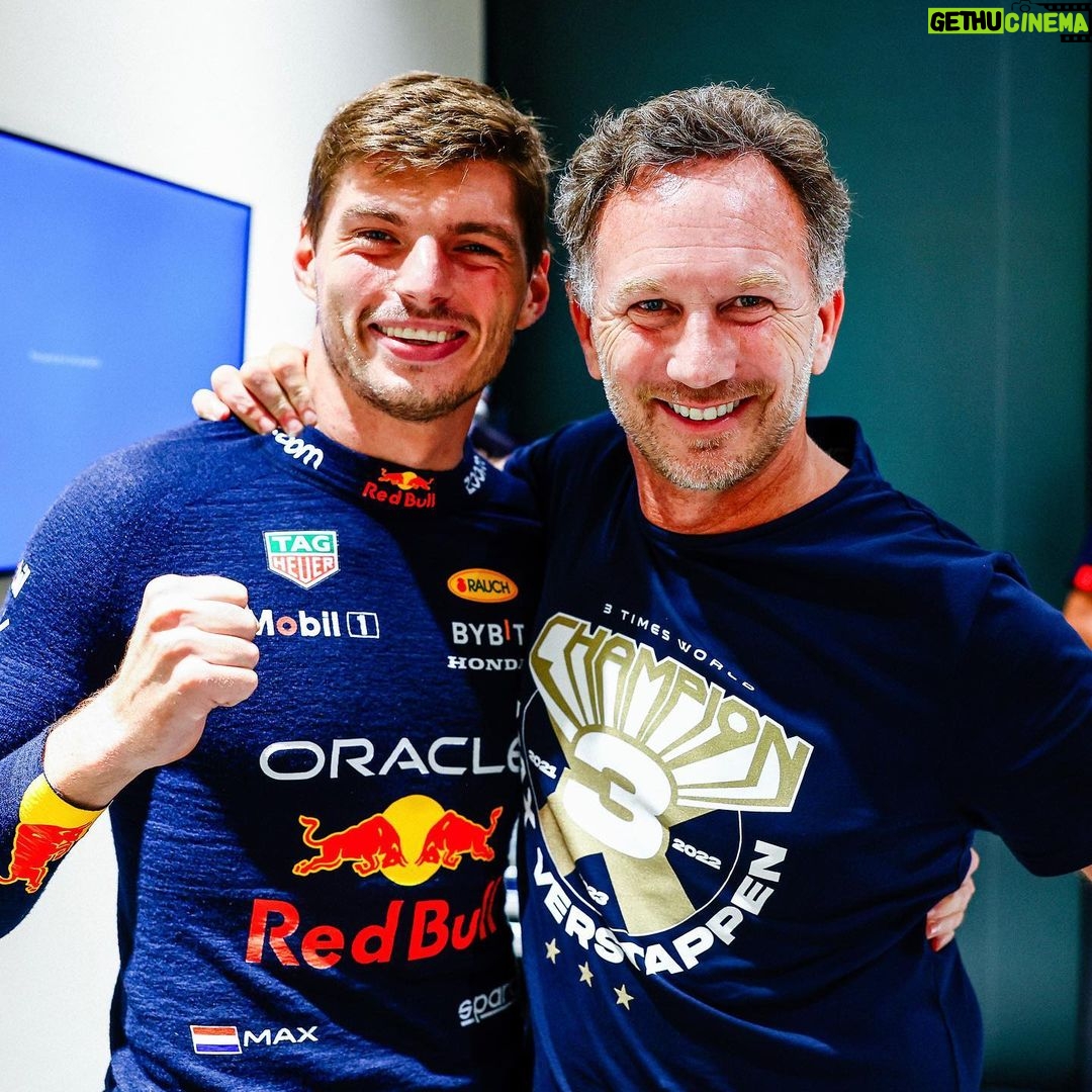 Max Verstappen Instagram - Huge congrats to @christianhorner 🎉 Happy 50th!