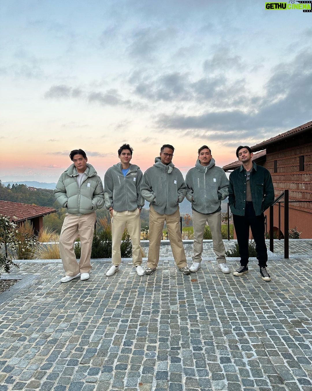 Maxime Bouttier Instagram - Making new friends, and creating unforgettable memories! Savouring the beautiful food of Piemonte and hazelnut-infused coffee moments in Italy with @harlanholden.coffee , 🌰☕️✨ #harlancoffee #becausehazelnut