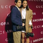 Maxime Bouttier Instagram - It Indeed was a Gucci night. @gucci @sabatods #GucciAncora Stylist @_gilygily Makeup/hairdo @chikievers